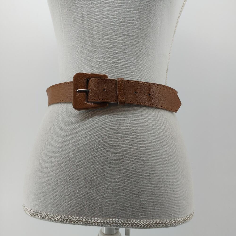 Womens Brown Belt Small Leather Vintage Glam Grandmacore